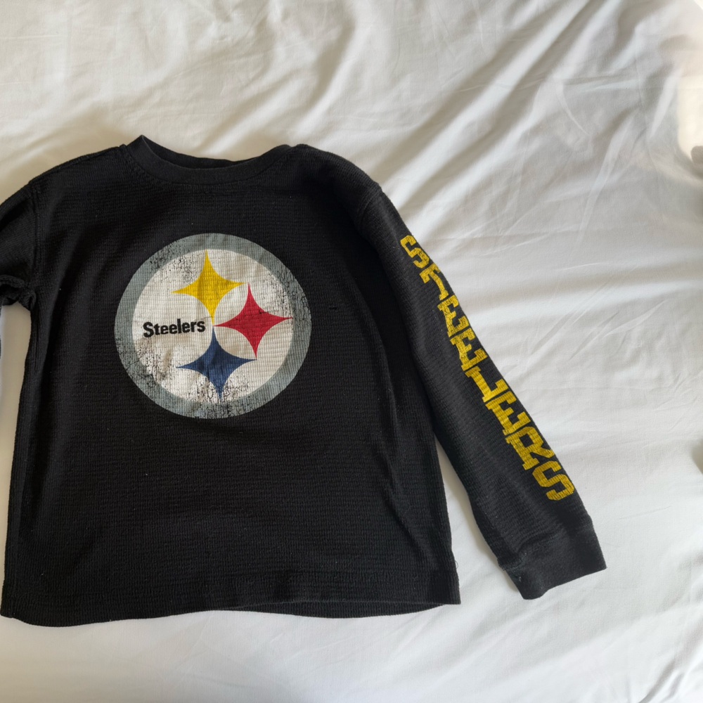 Old Navy Black Long Sleeve with Yellow and Red Design